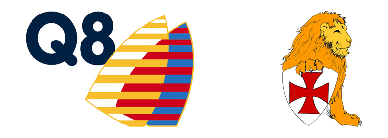 Logo Q8 e Croce Leone Martulano Giuseppe Castel Maggiore Bologna
